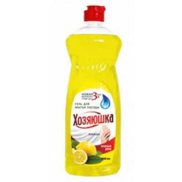 ХОЗЯЮШКА  Гель для мытья посуды Лимон 1 л. 