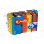 Хозяюшка губки для посуды Миди 5шт. Г-05(60шт)
