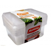 Хозяюшка контейнер для заморозки УНИВЕРСАЛЬНЫЕ 1л (5шт)