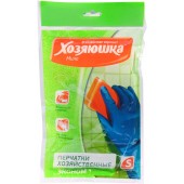 Хозяюшка перчатки латексные Мила ЭКОНОМ  S (12шт/уп)