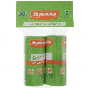 Хозяюшка ролики запасные 30 слоев 2шт.