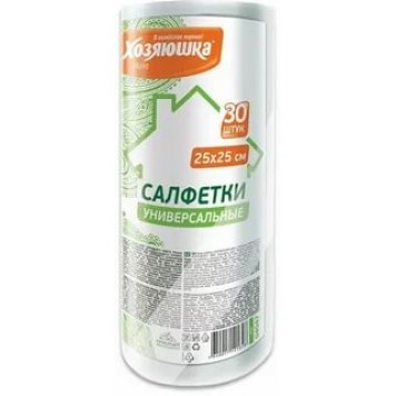 Хозяюшка салфетка Универсальная 25*25см,30 шт (рулон)