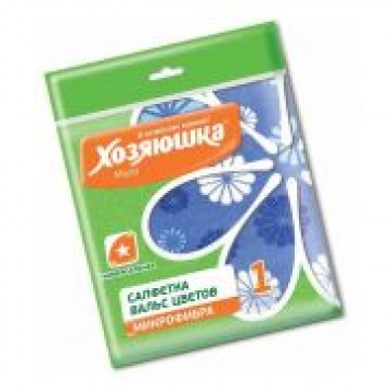 Хозяюшка салфетка Вальс цветов 30х30см.1шт.(200шт)