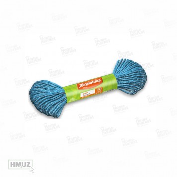 Хозяюшка шнур бельевой D-3мм L-10м. цветной