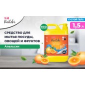 Kaiteki Средство д/мытья посуды 1,5л Апельсин /12
