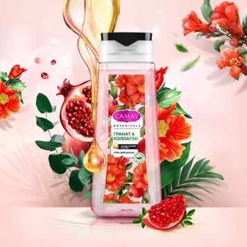 Камей гель д/душа 250мл Цветы граната