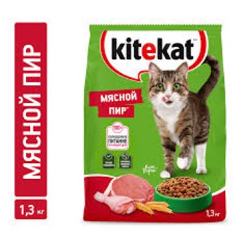 Китекат  1,3кг Мясной пир ЧЗ 1/7 (60013173), шт