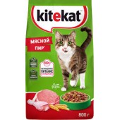 Китекат  800г Мясной пир ЧЗ 1/10 (10251943), шт