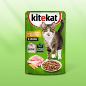 Китекат   85г пауч Курица  в желе ЧЗ 1/28 (10281176), шт