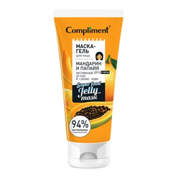 Комплимент Маска-гель д/лица Мандарин Папайя витамин детокс сиян.130мл.