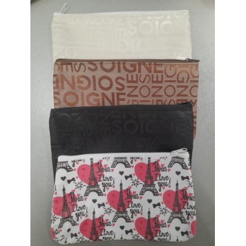 Косметичка женская ассортимент на молнии 19*11 см