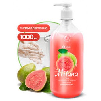 Крем-мыло жидкое Milana 1000 мл Гуава дозатор