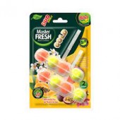 Master FRESH подвесной блок для унитаза GOLD DUO EFFECT 5в1 ТРОПИК 2шт