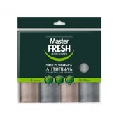 Master FRESH Салфетки антипыль 4шт микрофибра 30*30см (плюш)/10