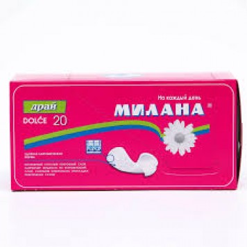 Милана Прокладки ежед.Dolce драй 20 шт розовые