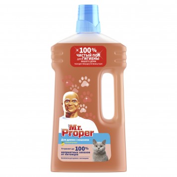 Мистер Пропер 1л Моющая жидкость для полов и стен для домов с кошками Свежий Цитрус 