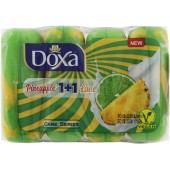 Мыло DOXA Care Series 4шт * 80гр с увлажняющим кремом. ананас лайм