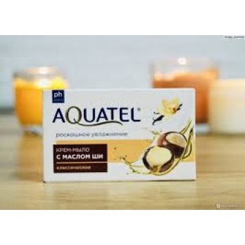 Мыло-крем AQUATEL 90г Классическое масло ши