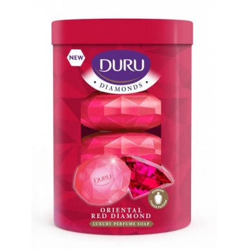 Мыло туалетное DURU DIAMONDS 4х90г Рубин
