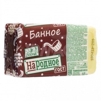 Мыло туалетное ВЕСНА Народное (банное) 140гр.