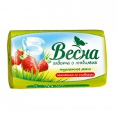 Мыло туалетное ВЕСНА земляника со сливками 90гр