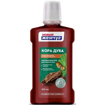 Новый жемчуг опол/для полости рта с корой дуба 500мл