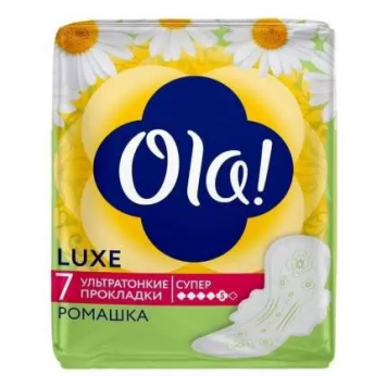 Ола! прокладки 7 Ультратонкие Супер 7шт Ромашка