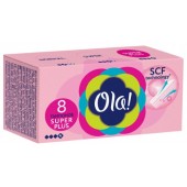 Ола! Тампоны 8шт Супер Плюс  (4кап) шелк. поверх