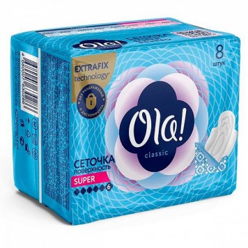 Ола! Wings Классик Супер Синглс 8шт пов.сет