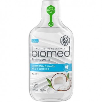 Ополаск д/полости рта BioMed 500мл Отбеливание с кокосом