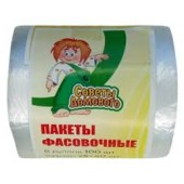 Пакет фасовочный ПНД (25*40) "Советы Домового" в МИНИ рулоне по 100шт.
