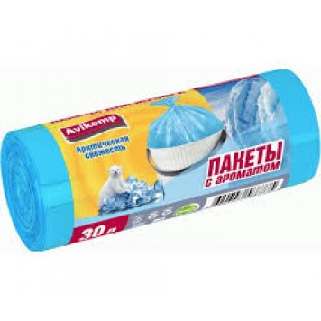 Пакеты д/мусора Арктическая свежесть 30л 20шт ПНД /30