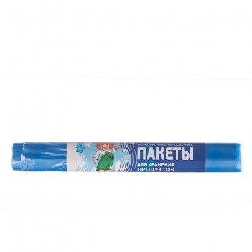 Пакеты д/заморозки синий 24*37 Советы Домового 25шт в рул.( синий, красный, зеленый, желтый)