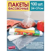 Пакеты для хранения продуктов ПНД 24х37см 100шт рулон (Avikomp) 