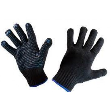 Перчатки х/б зима двойные 