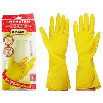 Перчатки хозяйственные М/L/240