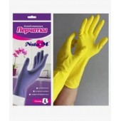 Перчатки резиновые NataM хозяйственные L