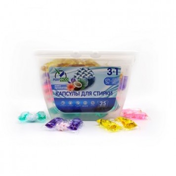 ПЕРФЭКО Капсулы для стирки 3в1 Микс ароматов 10г*35шт 