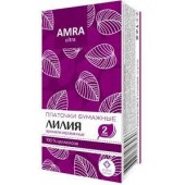 Платочки бумажные AMRA 2сл 10шт Лилия