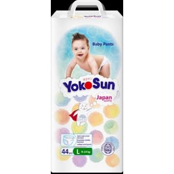Подгузники YOKOSUN ECO L (9-14) 44шт