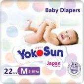 Подгузники YOKOSUN М (5-10кг) 22шт