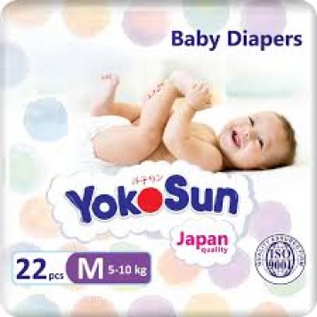 Подгузники YOKOSUN М (5-10кг) 22шт