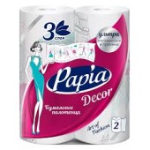 Полотенца бумажные Papia Декор 3сл 2шт 
