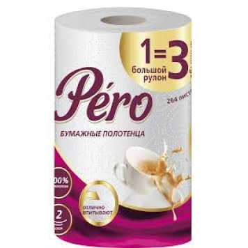 Полотенце Бумажное Pero 2сл 1 рул 1=3