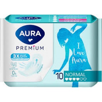 Прокладки AURA PREMIUM 10шт Нормал