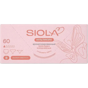 Прокладки ежедневные SIOLA  Panty Multiform deo 60шт