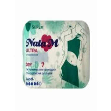 Прокладки гигиенические NataM 7шт New Ultra Super Dry