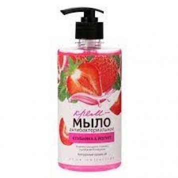 Rain  Крем-мыло антибактериальное Клубника-Йогурт 500мл