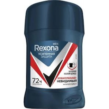 Рексона антиперспирант стик 50мл муж Невидимый на черном и бел антибак