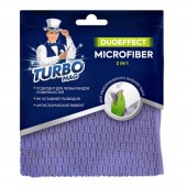 Салфетка для уборки "TURBOMAG" DUOEFFECT 2в1, микрофибра 30*30 см, 1 шт.